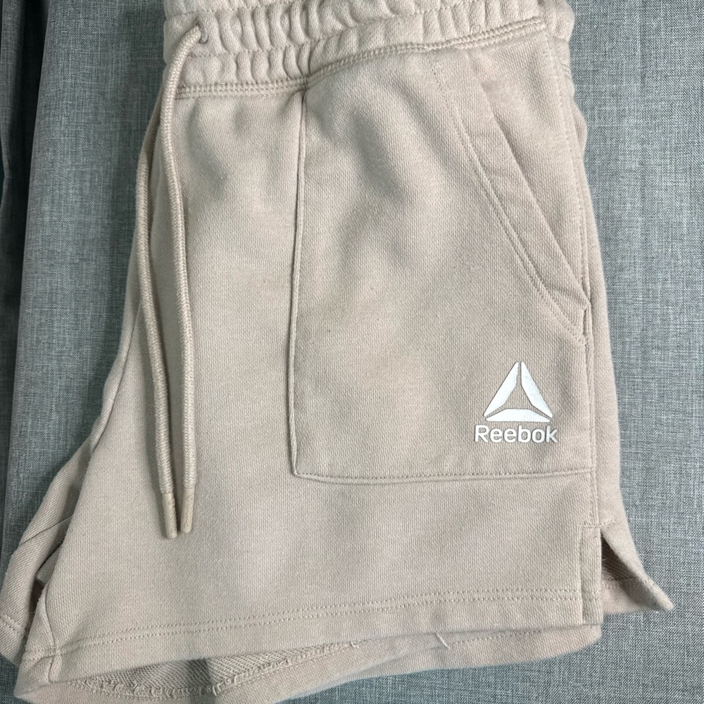 Reebok Tan Athletic Woman’s Shorts with drawstring